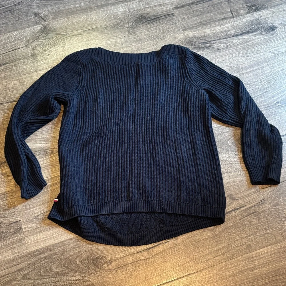 Tommy Hilfiger Navy Cable Knit Sweater